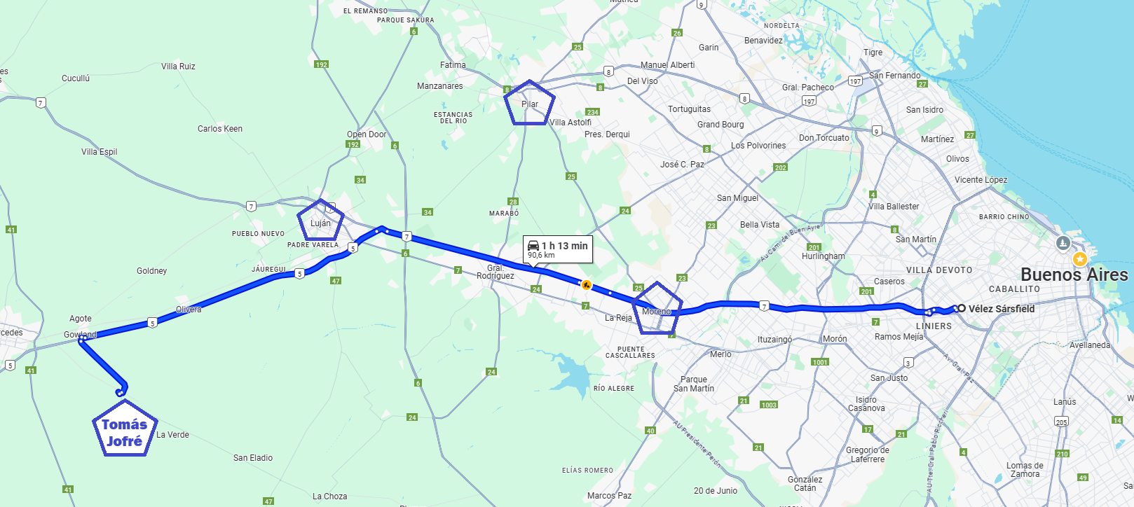 Mapa Tomás Jofré Como llegar a Tomas Jofre