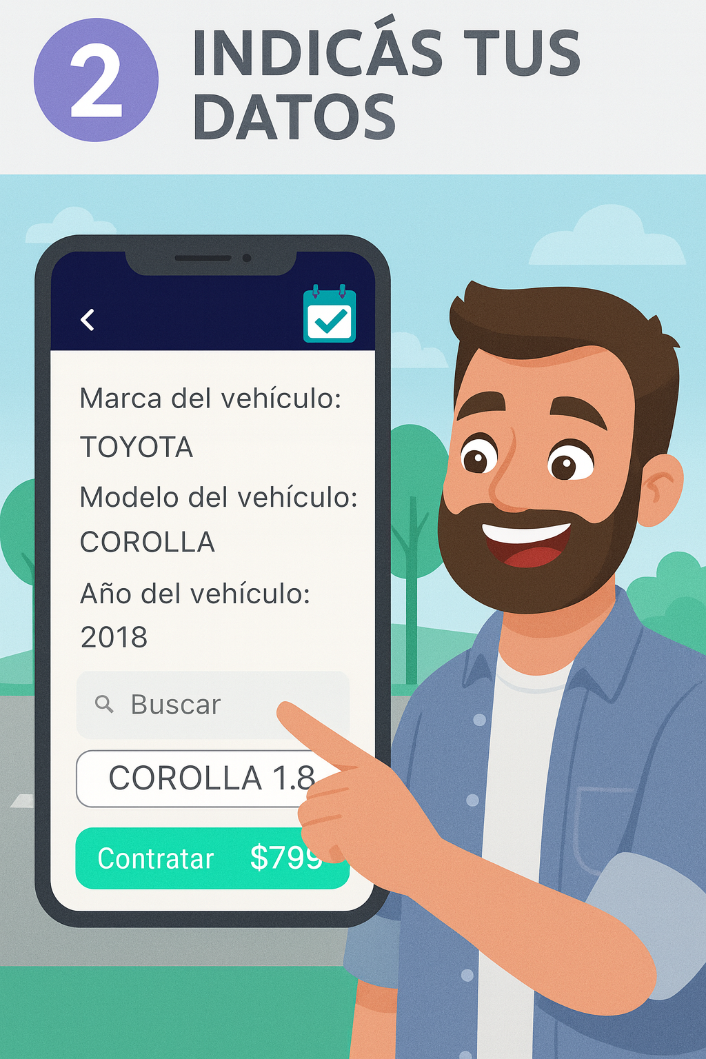 indicas tus datos seguro por un día, seguro on demand